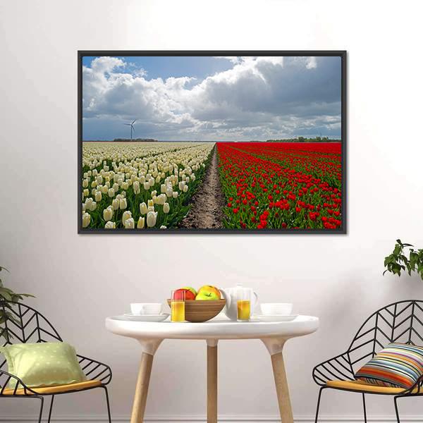Flowers In Spring Canvas Wall Art-5 Horizontal-Gallery Wrap-22" x 12"-Tiaracle