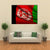 Flying Afghanistan Flag Canvas Wall Art-5 Pop-Gallery Wrap-47" x 32"-Tiaracle
