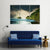 Fog On Lake Canvas Wall Art-3 Horizontal-Gallery Wrap-37" x 24"-Tiaracle