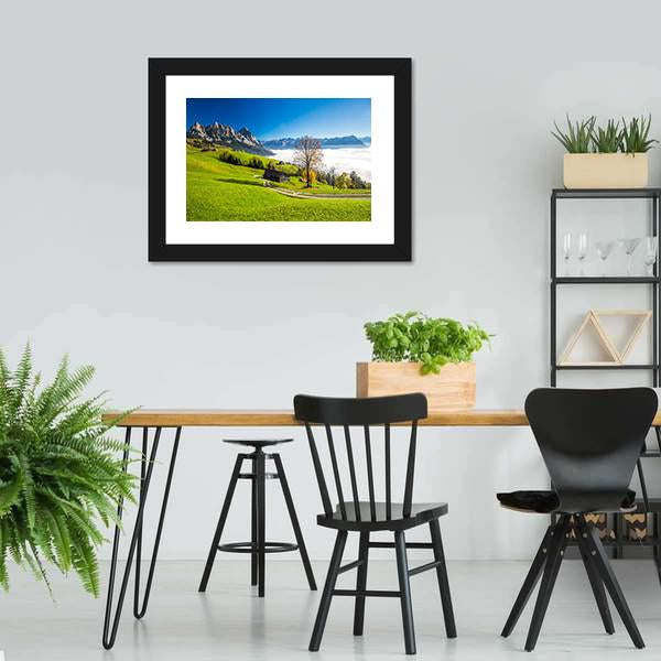 Fog Surrounding Grosser Canvas Wall Art-3 Horizontal-Gallery Wrap-25" x 16"-Tiaracle