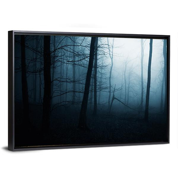 Foggy Haunted Jungle Canvas Wall Art-3 Horizontal-Gallery Wrap-25" x 16"-Tiaracle