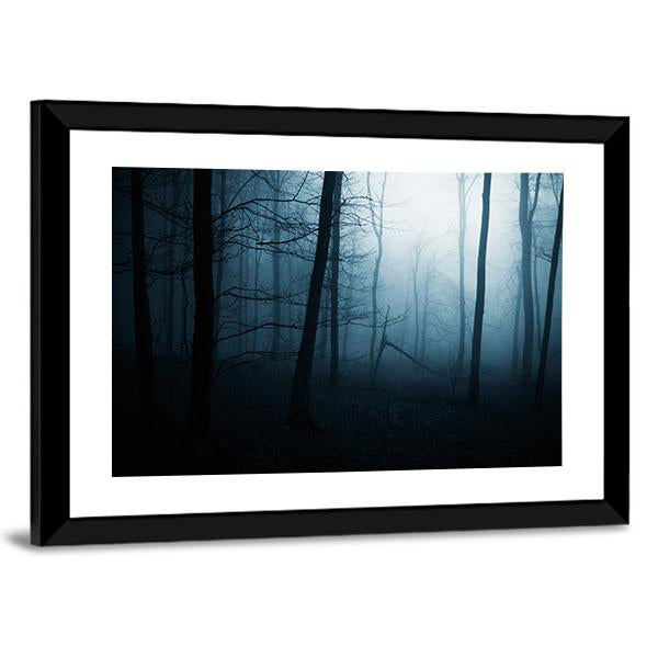 Foggy Haunted Jungle Canvas Wall Art-3 Horizontal-Gallery Wrap-25" x 16"-Tiaracle