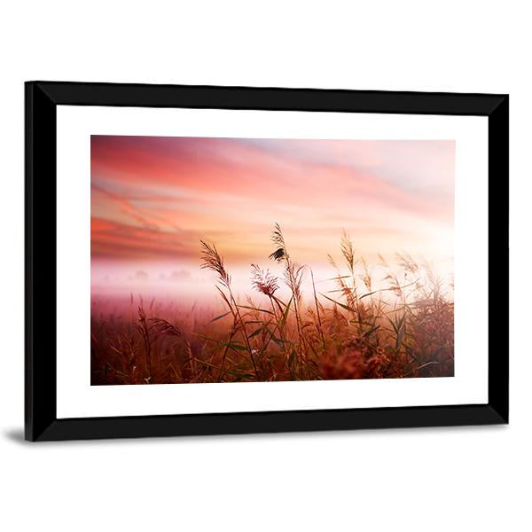 Foggy Landscape Canvas Wall Art-3 Horizontal-Gallery Wrap-25" x 16"-Tiaracle