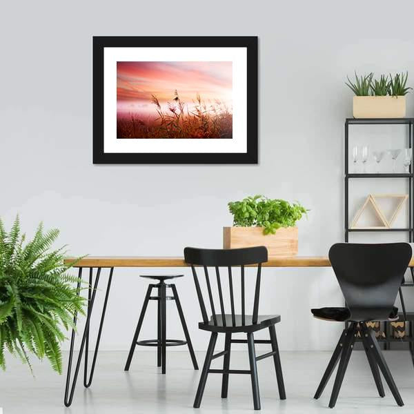 Foggy Landscape Canvas Wall Art-3 Horizontal-Gallery Wrap-25" x 16"-Tiaracle