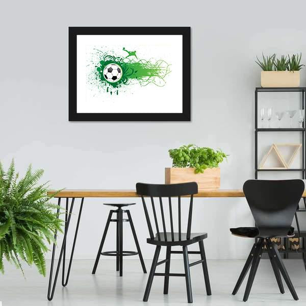 Football Banner Canvas Wall Art-5 Horizontal-Gallery Wrap-22" x 12"-Tiaracle