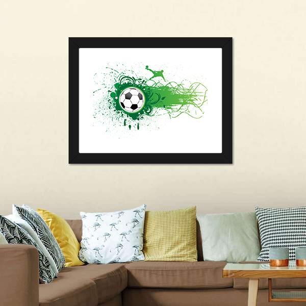 Football Banner Canvas Wall Art-5 Horizontal-Gallery Wrap-22" x 12"-Tiaracle