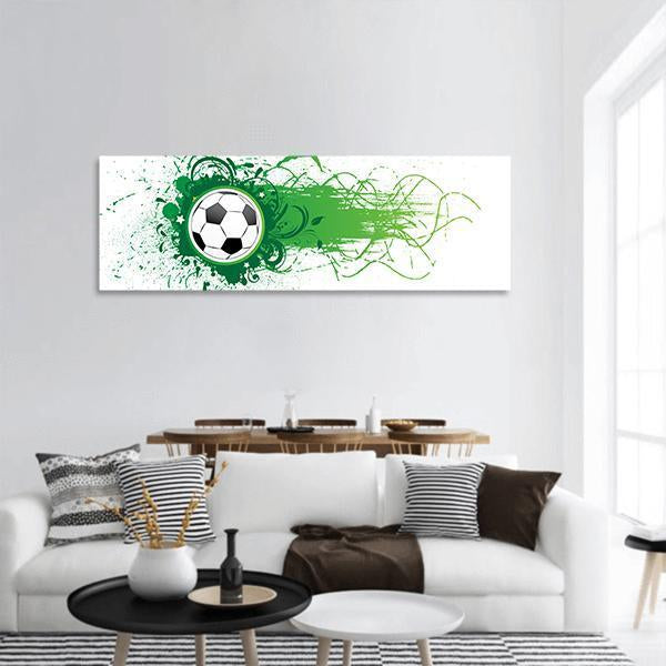 Football Banner Panoramic Canvas Wall Art-3 Piece-25" x 08"-Tiaracle
