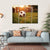Soccer In Sunset Canvas Wall Art-4 Horizontal-Gallery Wrap-34" x 24"-Tiaracle