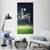 Football Player In Jump Vertical Canvas Wall Art-3 Vertical-Gallery Wrap-12" x 25"-Tiaracle