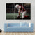 Football Player On His Knees Canvas Wall Art-3 Horizontal-Gallery Wrap-37" x 24"-Tiaracle
