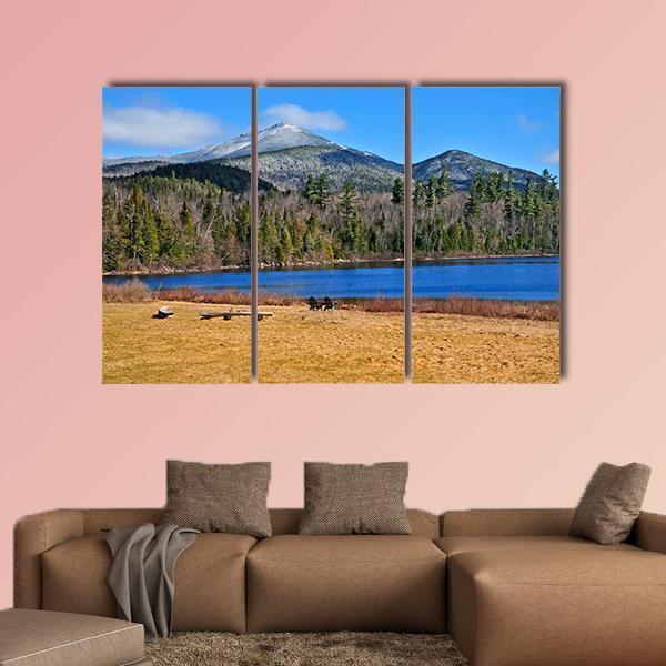 Forest Lake New York Canvas Wall Art-3 Horizontal-Gallery Wrap-37" x 24"-Tiaracle