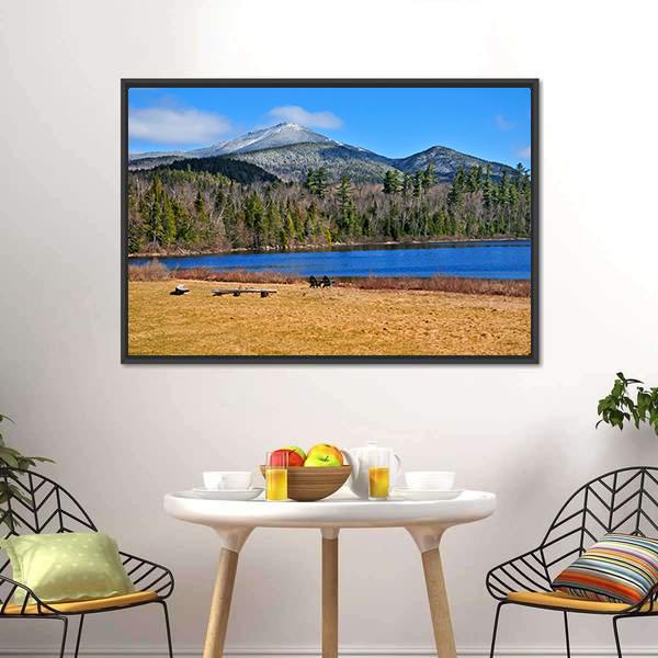 Forest Lake New York Canvas Wall Art-3 Horizontal-Gallery Wrap-25" x 16"-Tiaracle