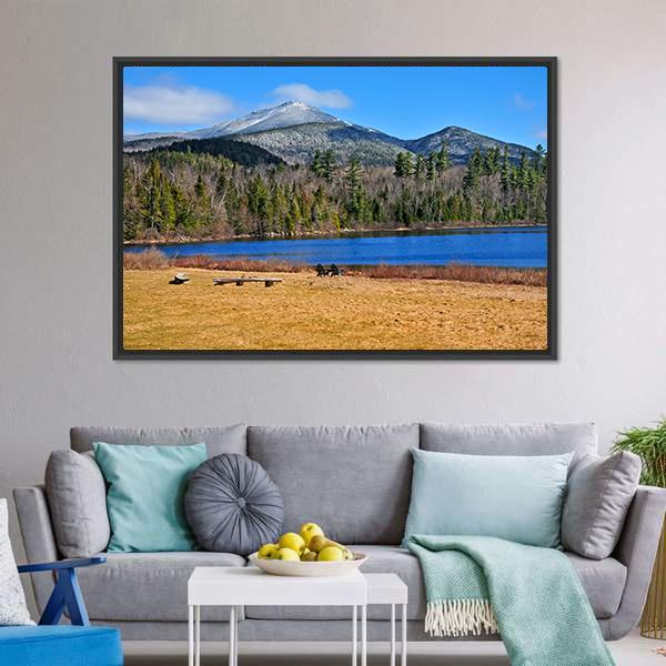 Forest Lake New York Canvas Wall Art-3 Horizontal-Gallery Wrap-25" x 16"-Tiaracle