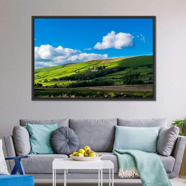 Forest Of Bowland Canvas Wall Art-3 Horizontal-Gallery Wrap-25" x 16"-Tiaracle