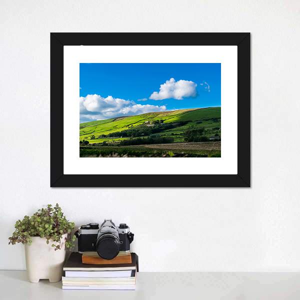 Forest Of Bowland Canvas Wall Art-1 Piece-Framed Print-20" x 16"-Tiaracle