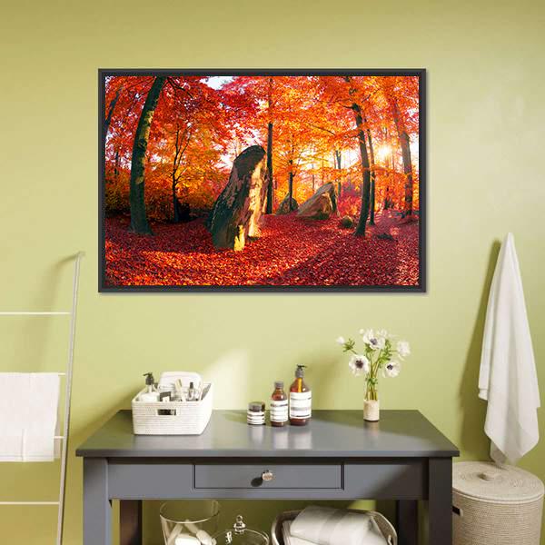 Forest Of The Carpathians Canvas Wall Art-1 Piece-Floating Frame-24" x 16"-Tiaracle