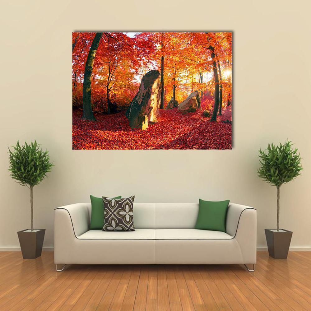 Forest Of The Carpathians Canvas Wall Art-4 Horizontal-Gallery Wrap-34" x 24"-Tiaracle