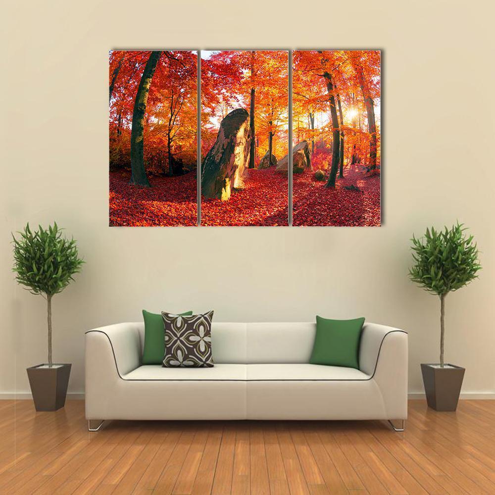 Forest Of The Carpathians Canvas Wall Art-3 Horizontal-Gallery Wrap-37" x 24"-Tiaracle
