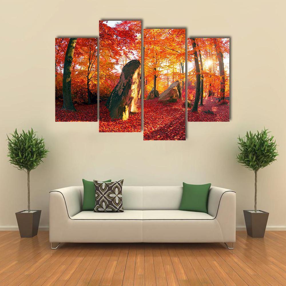 Forest Of The Carpathians Canvas Wall Art-4 Pop-Gallery Wrap-50" x 32"-Tiaracle