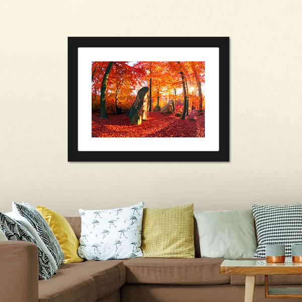 Forest Of The Carpathians Canvas Wall Art-3 Horizontal-Gallery Wrap-25" x 16"-Tiaracle