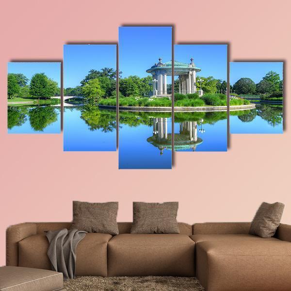Forest Park St. Louis Canvas Wall Art-5 Star-Gallery Wrap-62" x 32"-Tiaracle