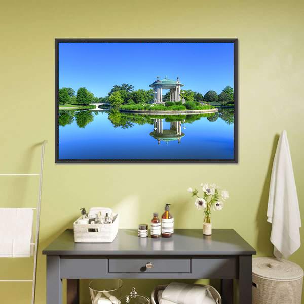 Forest Park St. Louis Canvas Wall Art-1 Piece-Floating Frame-24" x 16"-Tiaracle