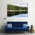 Forest Reflection In Lake Canvas Wall Art-3 Horizontal-Gallery Wrap-37" x 24"-Tiaracle