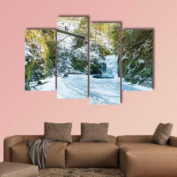 Baden In Winter Canvas Wall Art-4 Pop-Gallery Wrap-50" x 32"-Tiaracle