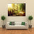 Forest With Sun Rays Canvas Wall Art-4 Horizontal-Gallery Wrap-34" x 24"-Tiaracle