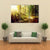 Forest With Sun Rays Canvas Wall Art-3 Horizontal-Gallery Wrap-37" x 24"-Tiaracle