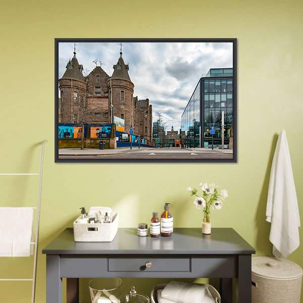 Former Royal Infirmary Of Edinburgh Canvas Wall Art-1 Piece-Floating Frame-24" x 16"-Tiaracle