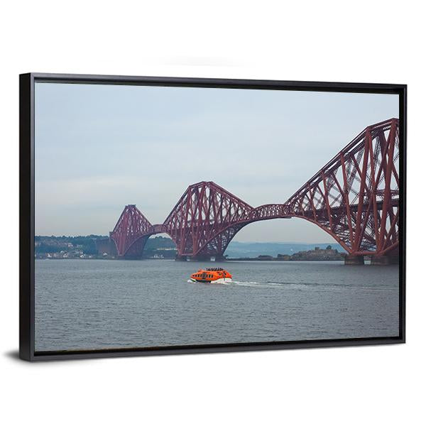 Forth Bridge UK Canvas Wall Art-3 Horizontal-Gallery Wrap-25" x 16"-Tiaracle