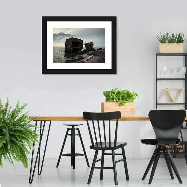 Fortifications At Baltic Sea Coast Canvas Wall Art-3 Horizontal-Gallery Wrap-25" x 16"-Tiaracle