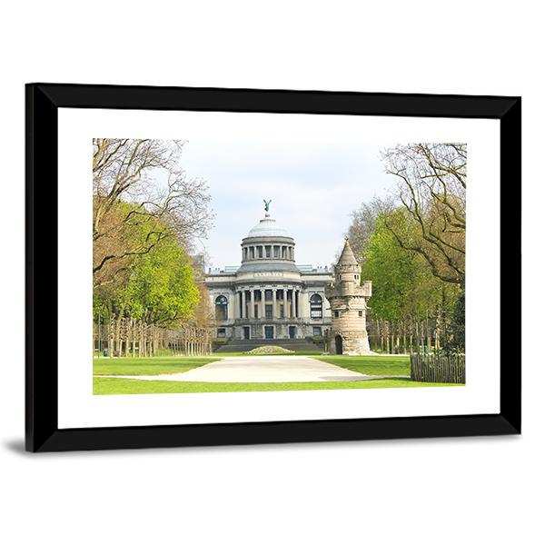 Fortress Tower Brussels Canvas Wall Art-5 Horizontal-Gallery Wrap-22" x 12"-Tiaracle