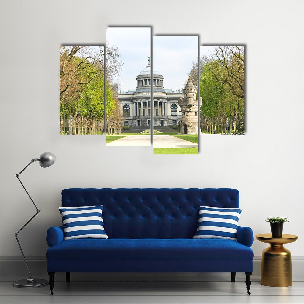 Fortress Tower Brussels Canvas Wall Art-4 Pop-Gallery Wrap-50" x 32"-Tiaracle