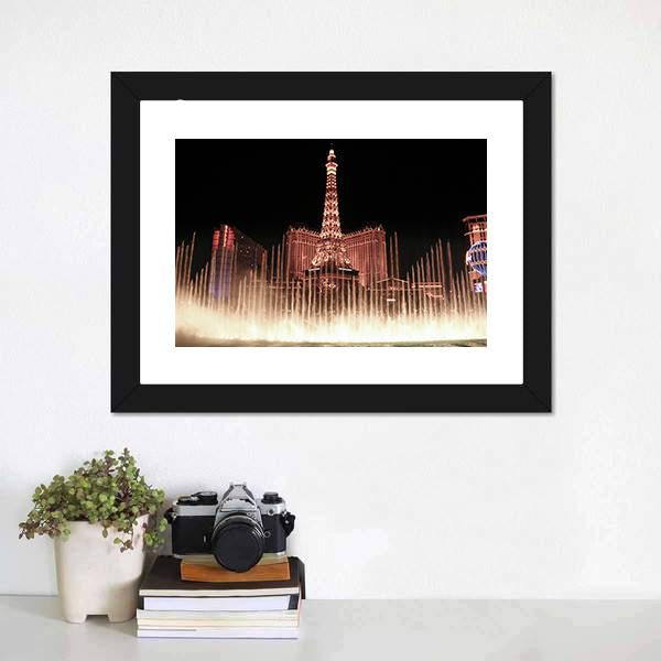 Fountains Of Bellagio Canvas Wall Art-5 Horizontal-Gallery Wrap-22" x 12"-Tiaracle