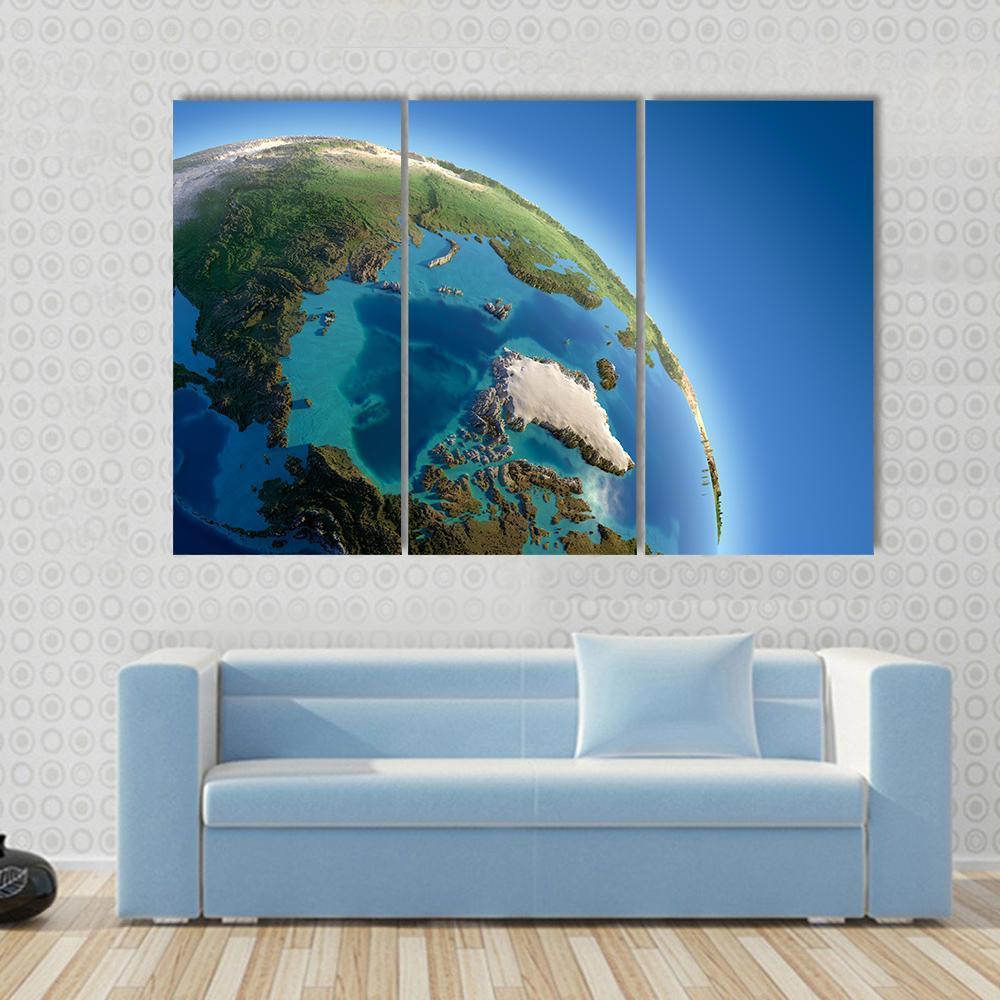 Fragment Of Earth Canvas Wall Art-3 Horizontal-Gallery Wrap-37" x 24"-Tiaracle