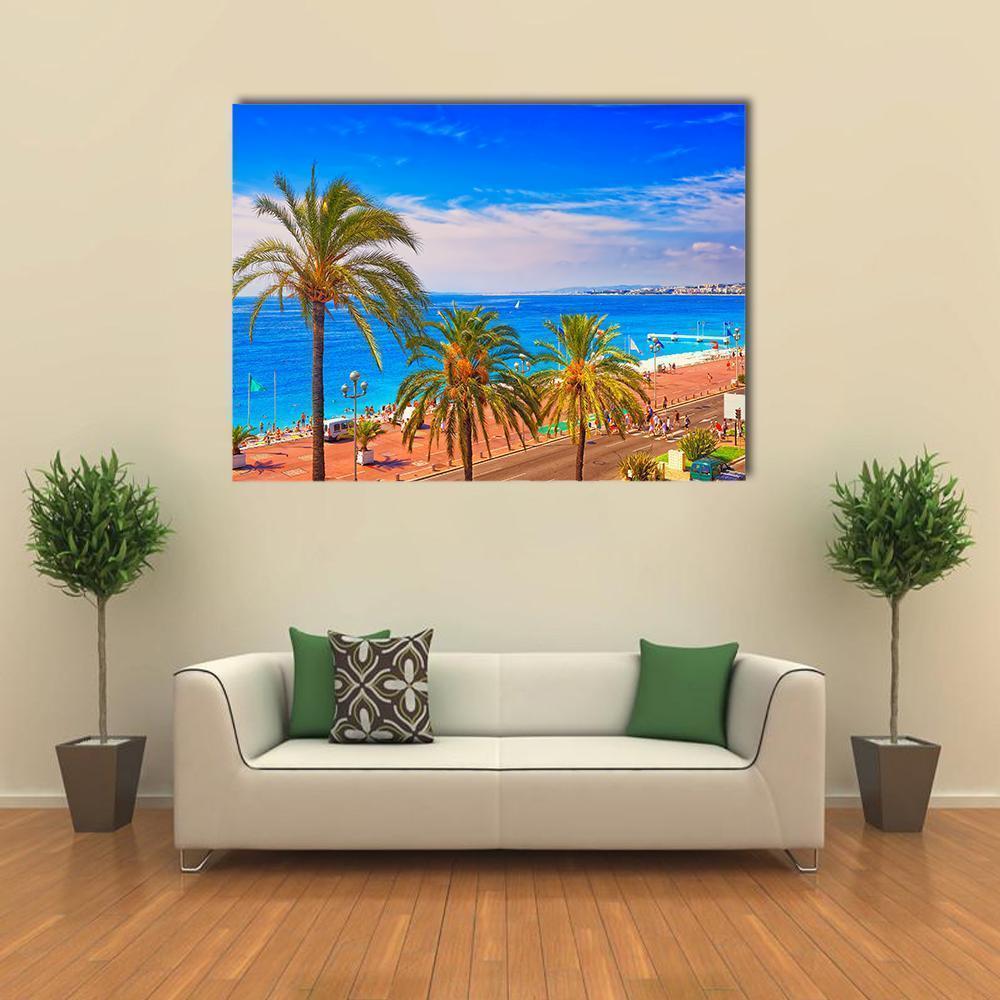 France In Summer Canvas Wall Art-4 Horizontal-Gallery Wrap-34" x 24"-Tiaracle