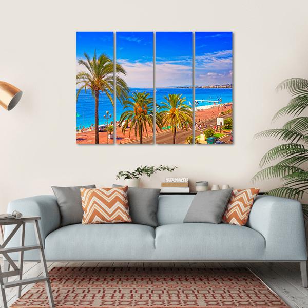 France In Summer Canvas Wall Art-4 Horizontal-Gallery Wrap-34" x 24"-Tiaracle