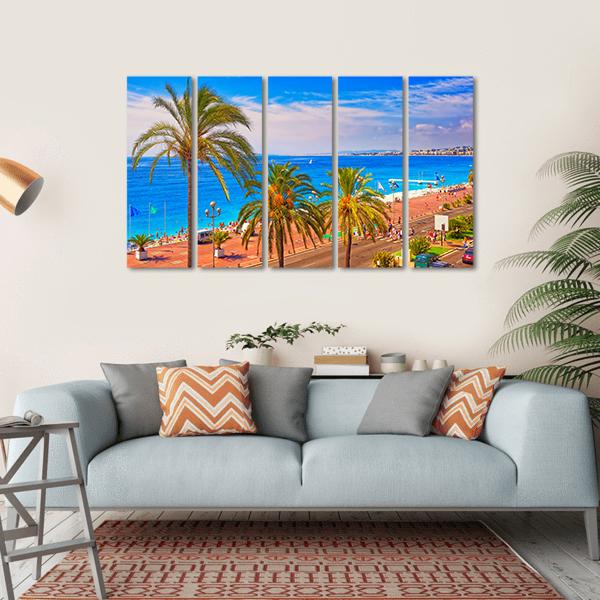 France In Summer Canvas Wall Art-5 Horizontal-Gallery Wrap-22" x 12"-Tiaracle