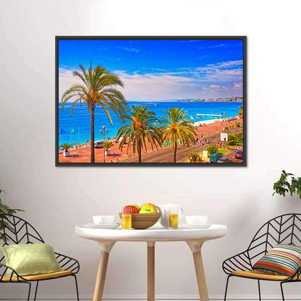 France In Summer Canvas Wall Art-3 Horizontal-Gallery Wrap-25" x 16"-Tiaracle