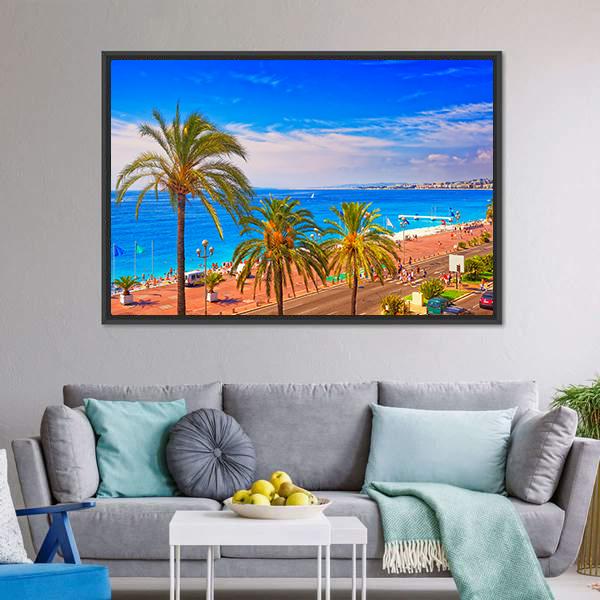 France In Summer Canvas Wall Art-3 Horizontal-Gallery Wrap-25" x 16"-Tiaracle