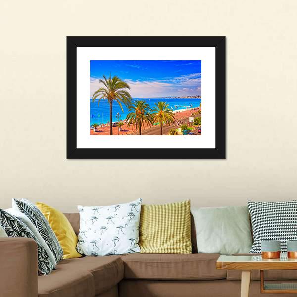 France In Summer Canvas Wall Art-3 Horizontal-Gallery Wrap-25" x 16"-Tiaracle