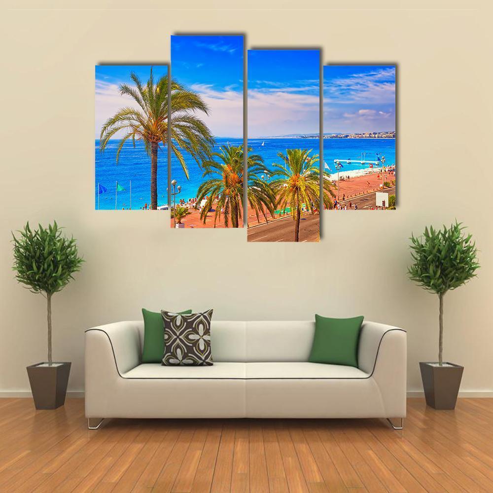 France In Summer Canvas Wall Art-4 Pop-Gallery Wrap-50" x 32"-Tiaracle