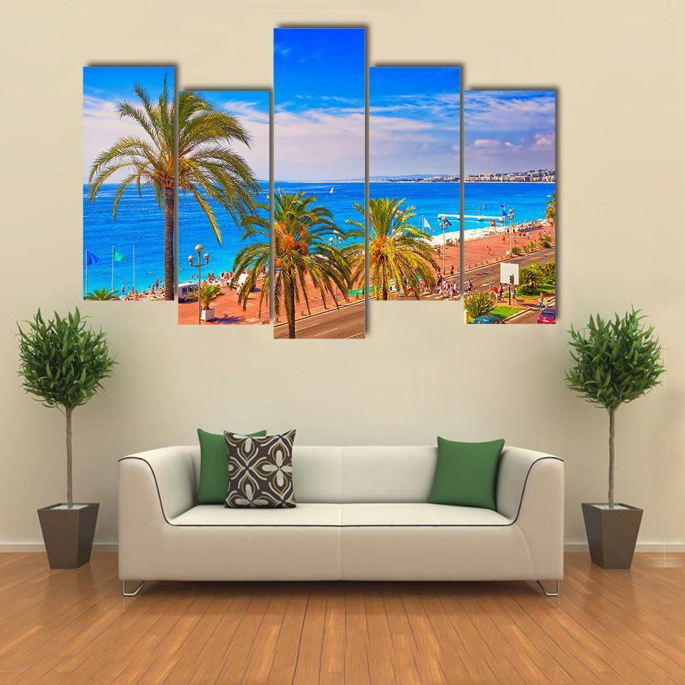France In Summer Canvas Wall Art-5 Pop-Gallery Wrap-47" x 32"-Tiaracle