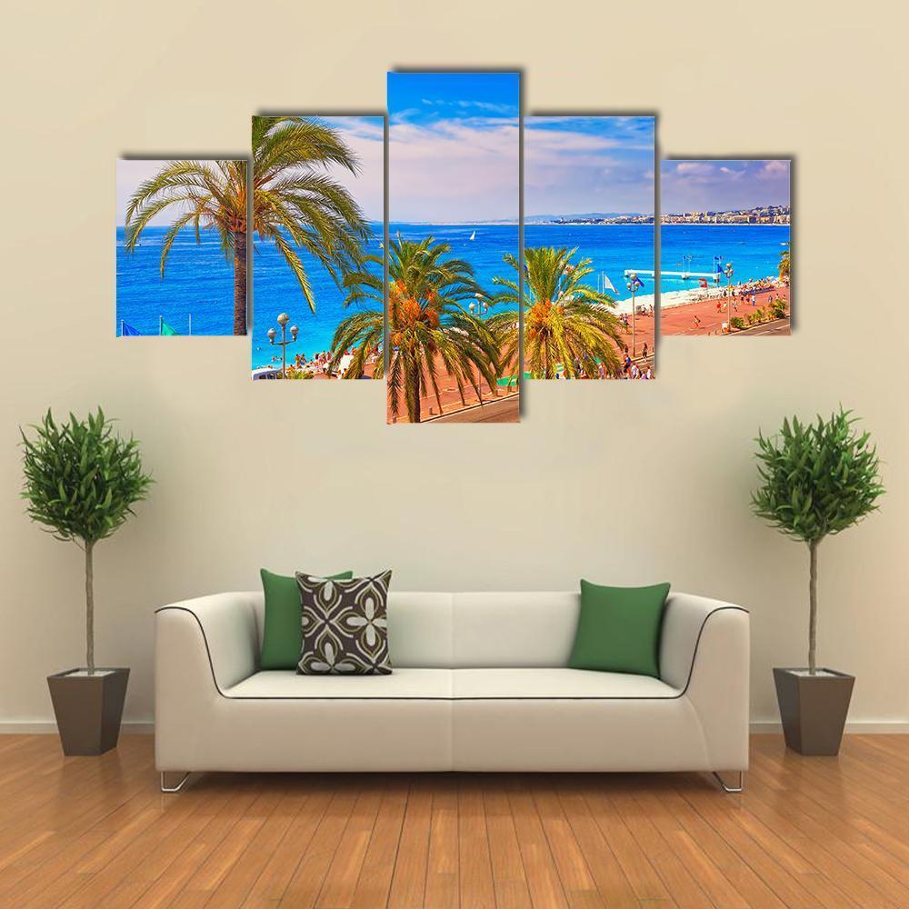 France In Summer Canvas Wall Art-5 Star-Gallery Wrap-62" x 32"-Tiaracle