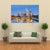 Frankfurt Am Mine At Night Canvas Wall Art-4 Pop-Gallery Wrap-50" x 32"-Tiaracle