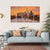 Frankfurt Skyline With Meno River Canvas Wall Art-5 Horizontal-Gallery Wrap-22" x 12"-Tiaracle