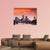 Frankfurt's Skyline After Sunset Canvas Wall Art-5 Horizontal-Gallery Wrap-22" x 12"-Tiaracle