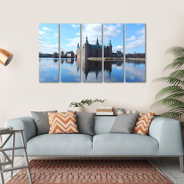 Frederiksborg Castle Denmark Canvas Wall Art-5 Horizontal-Gallery Wrap-22" x 12"-Tiaracle